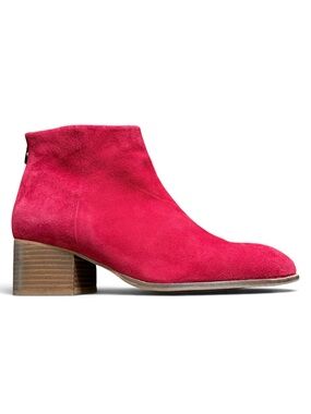 SEYCHELLES Suede Ankle Boot in Bright Red Size 9 Women
